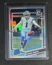 2023 Panini Donruss Optic - Rated Rookie Holo Prizm #226 Brandon Aubrey (RC)