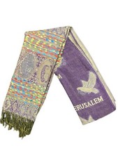 JERUSALEM scarf  Israeli scarf  Holy Land scarf , 100 pure cashmere scarf