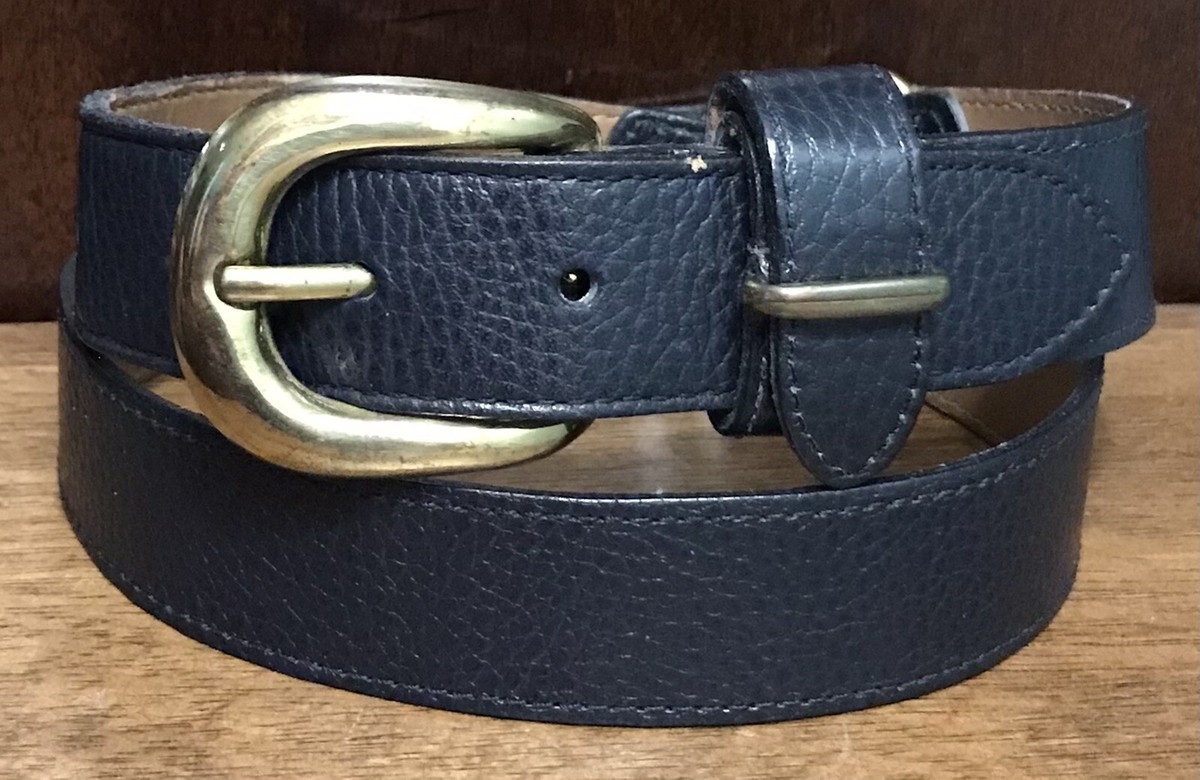 Talbots Black Belt with Gold-Tone Buckle Details 1 main image 2