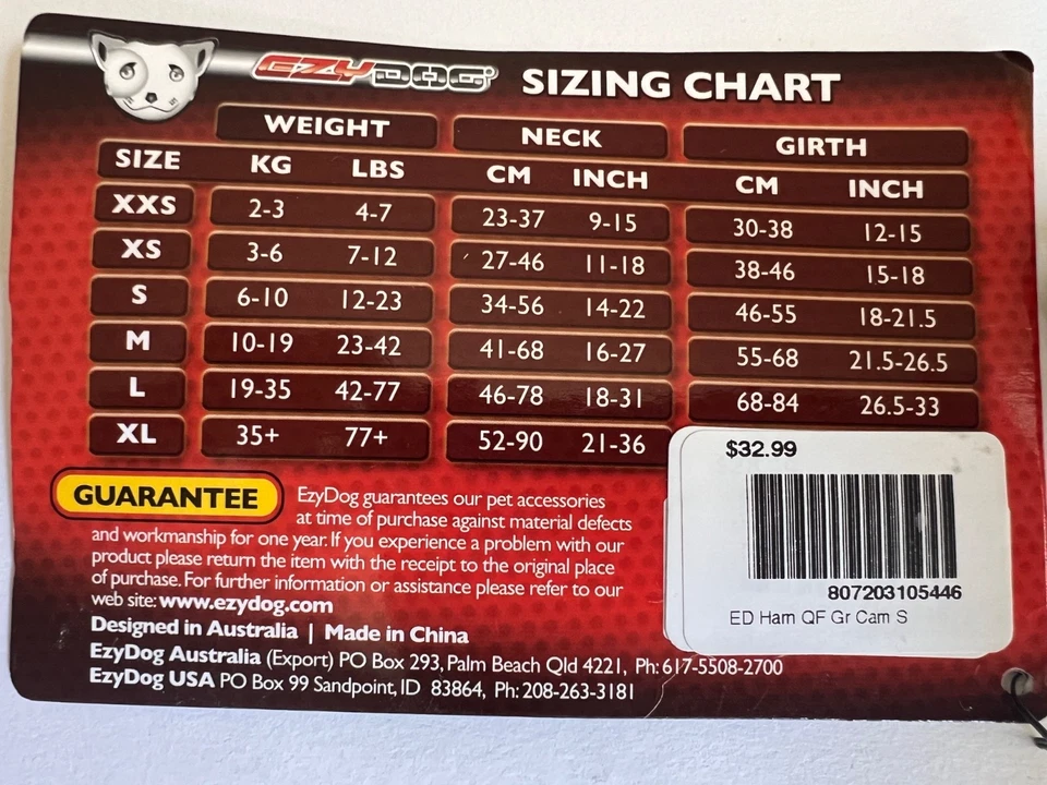EZYDOG ремень регулируемый груди пластина первоклассный собаки ремень с Ярлыками 🐶 маленький - Изображение 2 из 4
