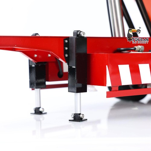 Metal 1/14 Hydraulic Dump Trailer W/Electric Legs for TAMIYA RC Tractor Trucks - Picture 17 of 20
