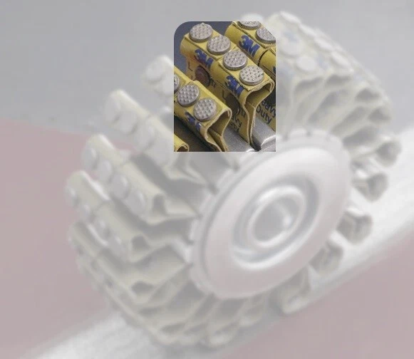 Conjunto de solapa sin montar 3M 7000046103: muy grueso 2-1/8" x 2" x 1/2" Foto 2 de 2