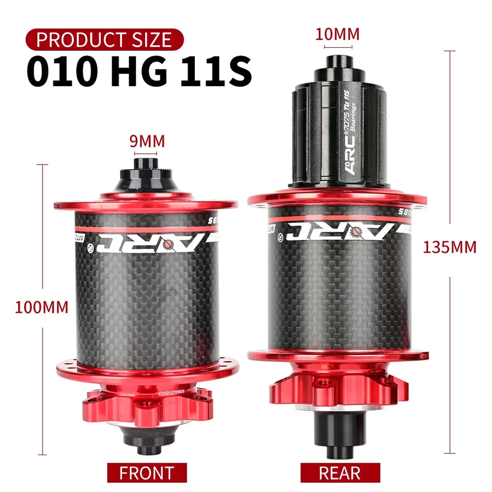 HG XD MS MTB Bicycle Carbon Fiber Hub 4 Sealed Bearing 6 Pawls 8-12 Speed Hub - Image 2 of 4