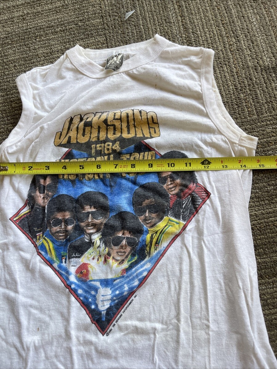 ジャクソンズ 1984 ヴィクトリー・ツアー タンクトップ Vintage 80s The Jackson 5 Victory Tour 1984 Tank Top T Shirt