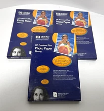 HP Premium Plus Glossy Photo Paper 4x6 -3 Packs of 20 Sheets  InkJet C6944A
