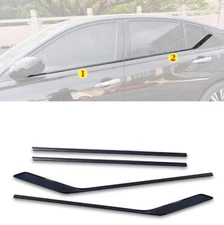 For 2019-2023 24 Nissan Altima Steel Black Window Bottom Sill Trim Strip Cover