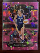 2024 Panini Select WNBA Pink Cracked Ice #39 Satou Sabally - Dallas Wings