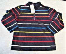 GYMBOREE BOYS MULTICOLORED FLEECE 1/2 ZIPPERED JACKET/TOP. SIZE S 5-6 NWT.