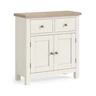 Knightingale Mini Sideboard, Soft White Small Sideboard, White Compact Sideboard