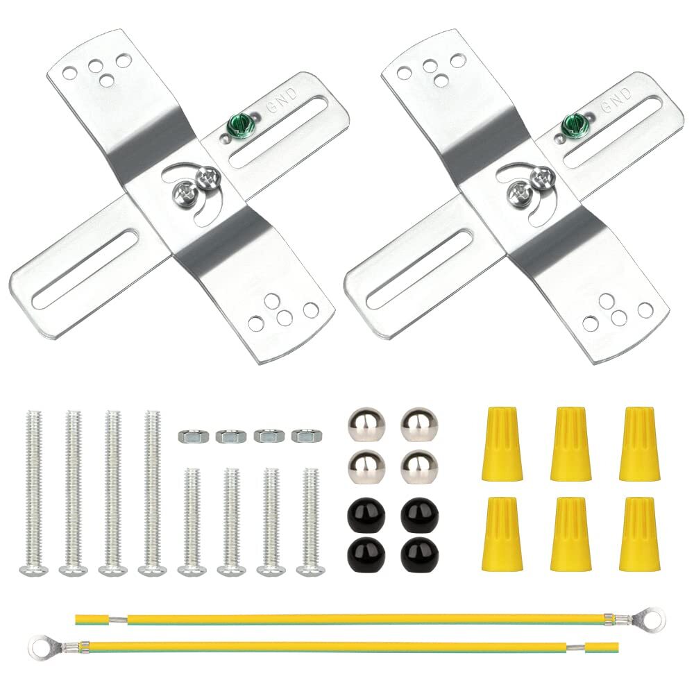 2 Sets Light Fixture Mounting Bracket 4 inch Universal Crossbar for Lighting ...