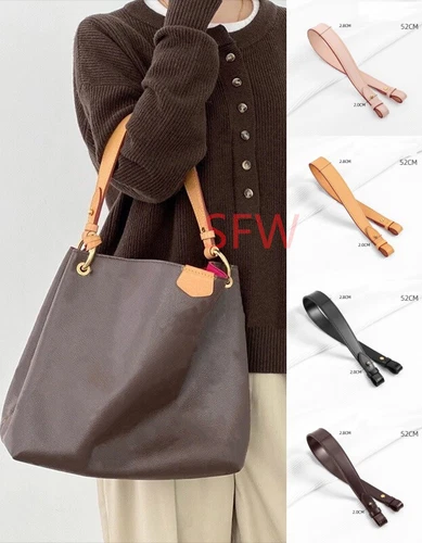 NEW Vachetta Replacement Leather Top Handle Shoulder Strap For Delightful Odeon