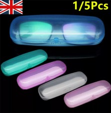 1-5Pcs Clear Eye Glasses Case Box Transparent Shell Sunglasses Hard Protector UK