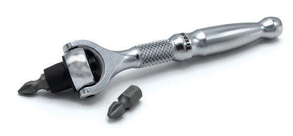 Titan 11318 1/4 Inch Hex Dr Swivel Head Micro Bit Driver 4 Inch