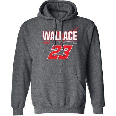 Bubba Wallace Exclusive Name and #23 Outerwear Hoodie Sweatshirt Gray