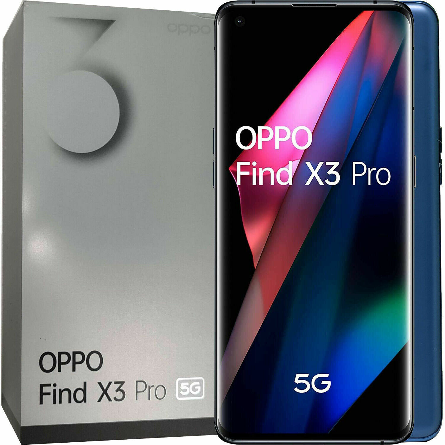 ▷ OPPO Find X3 Pro 17 cm (6.7) SIM doble ColorOS 11.2 5G USB Tipo C 12 GB  256 GB 4500 mAh Azul