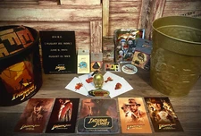 Indiana Jones™ MOVIE THEATER Popcorn Pin Keychain Sticker Patch Cards PROMO SET