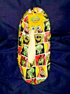 Spongebob Fuzzy Babba Women's Slipper Socks M/L Shoe Size 8-10 plankton  patrick