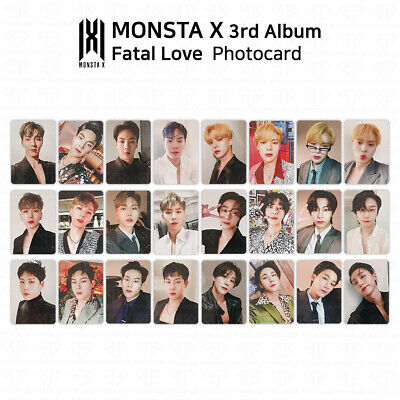 MONSTA X 3rd Album Fatal Love Official Photocard Photo Card Genuine KPOP  K-POP