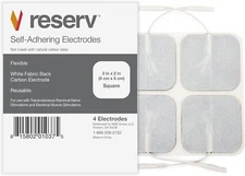 reserv 2" x Premium Re-Usable Self Adhesive Electrode 20 Count (Pack of 1) 