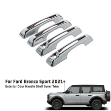 Exterior Side Door Handle Cover Trim Chrome For Ford Bronco Sport 21+Accessories