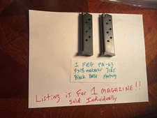 One FEG PA-63 9x18 Makarov & 380 ACP 7 Round Magazine OEM black base