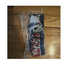 TCK Men's Baseball Softball Socks Nylon Red Black White Size L