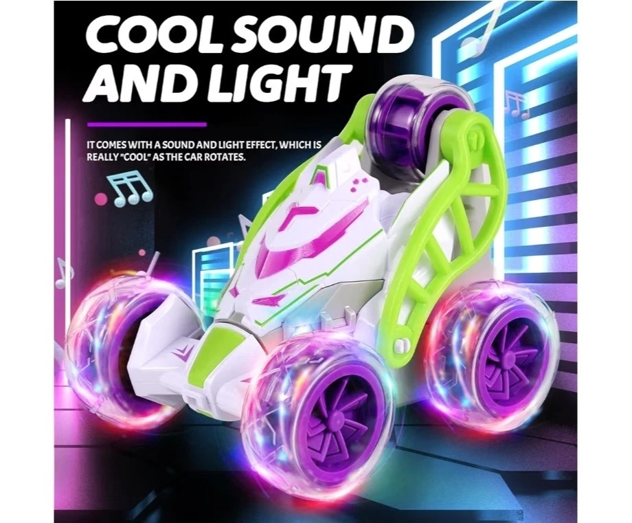 1:14 Auto telecomandata Tutto Terreno Anfibio,4WD 360°Rotazione Stunt,con LED - Immagine 3 di 4