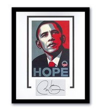 Barack Obama Autographed Signed 11x14 Framed Hope Photo USA President ACOA Barack Obama Autographed Signed 11x14 Framed Hope Photo USA President ACOA
