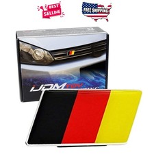 Flag Emblem Grille Badge Metal Front Grill Decoration Universal Fit Car