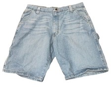 Y2K Wrangler Five Star Relaxed Fit Men's Baggy Jean Cargo Shorts Size 36 Jorts