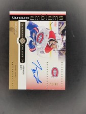 2024-25 UD Ultimate Collection Joshua Roy Ultimate Emblems Auto Rookies Gold /99
