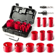 3/4 Inch to 2-1/2 Inch Drilling Crown for Hole Saw Set Tungsten Carbide8840