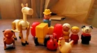 Vintage Fisher Price Little People Lot of Farm Accessories, Horse and Tractor