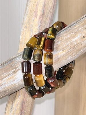 20cm MULTI COLORTigerauge Armband 14x10mm Tube Bracelet POWERARMBAND QUALITÄT