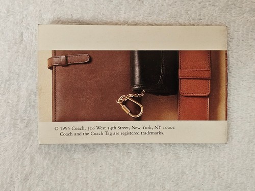 Vintage Coach Water Buffalo Leather Bifold Wallet NIB w/ Box Black USA - Picture 13 of 13