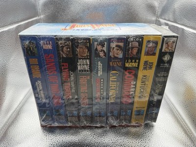 The John Wayne Larger Than Life VHS Collection  9 Full Length Movies