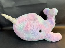 FAO Schwarz Glow Brights Toy Plush LED with Sound Narwhal