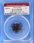 2018 S Reverse Proof Silver 10 Coin Set PCGS PR69 50th Anniv Red Label SF Mint — photo 5