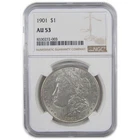 1901 Morgan Dollar AU 53 NGC Silver $1 Coin SKU:I18251