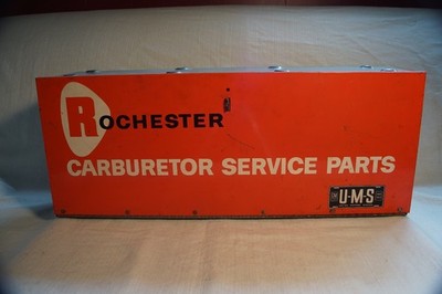 Excelent United Motors Rochester carburetor parts cabinet, great condition