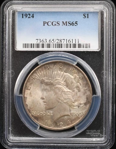 1924 Peace Dollar PCGS MS65 #26MAR007
