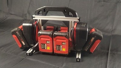 Kompakt-Akku-Tragegriff für 6 Einhell Power-X-Change Akkus und 2 Charger
