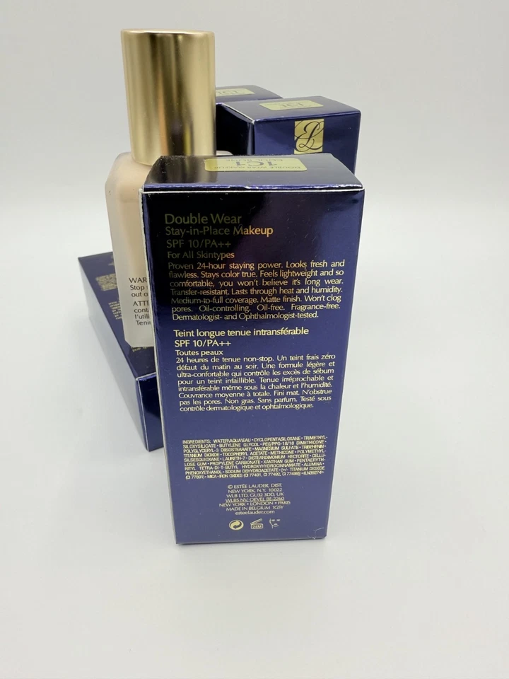 Estee Lauder Double Wear Stay-in-Place Foundation 1C1 Cool Bone 1.0 Oz/30 ml New - Image 3 of 4