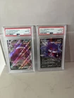 Pokemon Gengar VMAX PSA10 Gengar V Trading Card Set 2 Card Authentic Rare