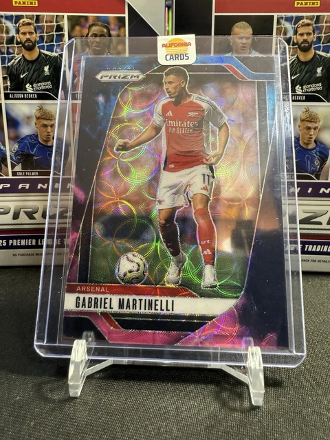 2024/25 Panini Prizm EPL Choice #26 Gabriel Martinelli Nebula Black 1/1 💎