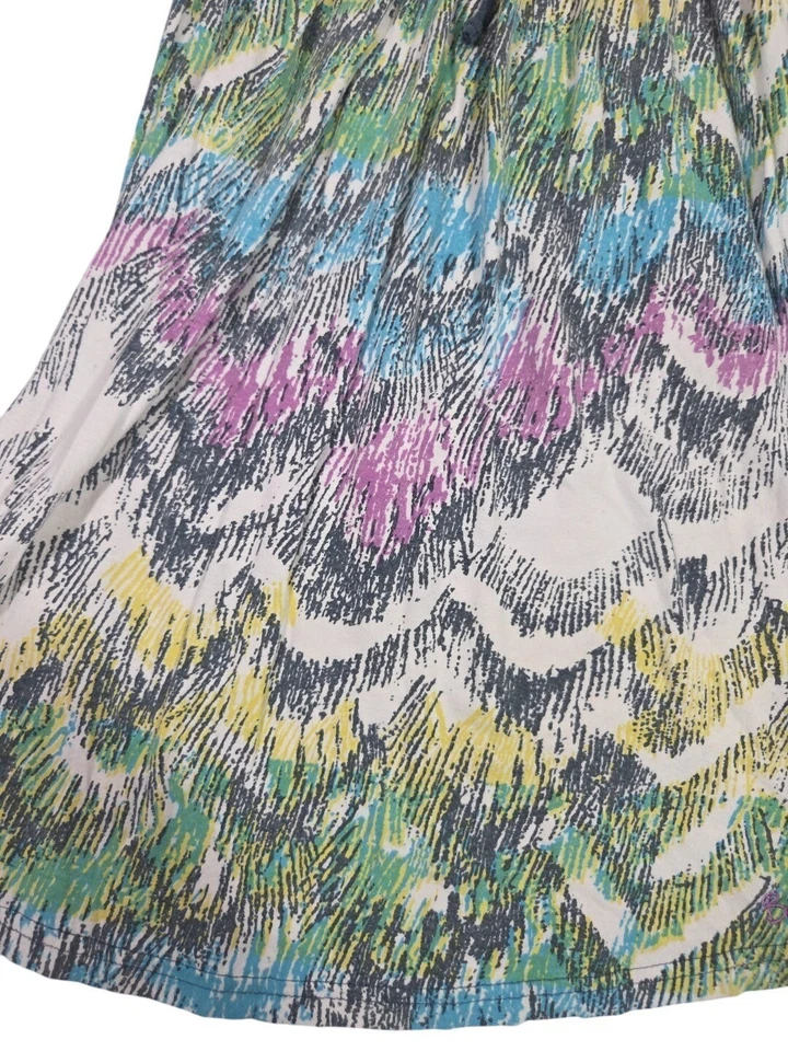 VTG Y2K Billabong Mini Babydoll Coverup Dress Colorful Sz S Boho Indie Sleaze - Image 3 of 4