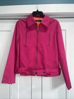 NEW WITHOUT TAGS Prague Hot Pink Barbie Zip Up Jacket Size Large — photo 1