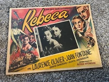 Vintage Movie Lobby Card Mexican "Rebecca" R60s Alfred Hitchcock