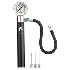 Ball Pump with Pressure Gauge Air Inflation Needles Release Valve