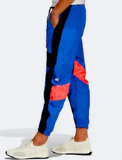 Adidas Track Pants Mens XS Windbreaker Vtg Joggers Color-Block Nylon Mesh Lined